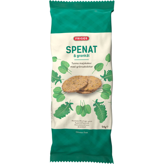 Friggs Maissikakut Pinaatti & Lehtikaali