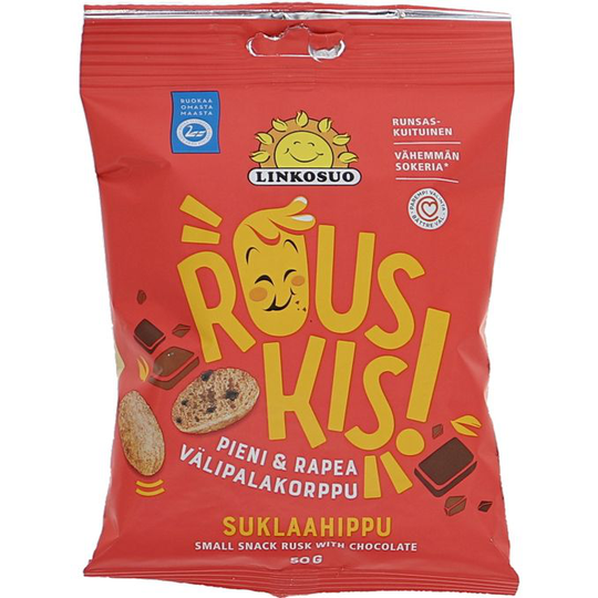 Linkosuo Välipalakorput Rouskis Suklaahippu