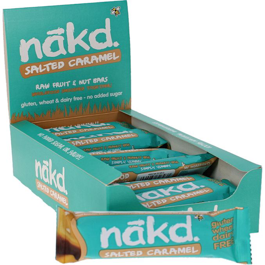 näkd Salted Caramel Raakapatukka 18-pack