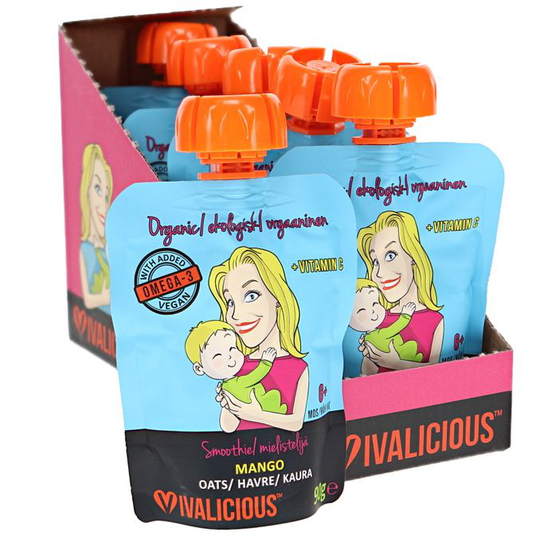 Vivalicious Hedelmäsose Mango Luomu 6kpl