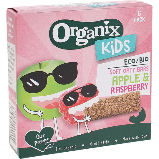 Organix Kaurapatukat Omena & Vadelma 6kpl