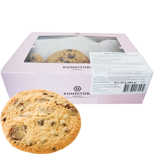 Delicato Keksit Chocolate Chip 16 kpl