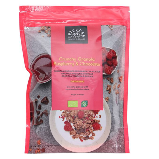 Urtekram Granola Vadelma & Suklaa