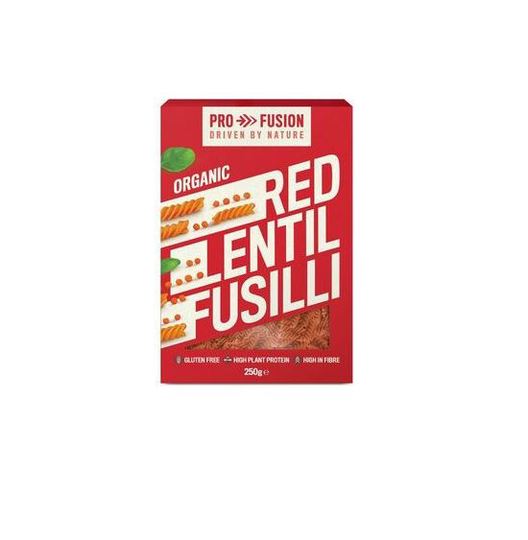 Punainen linssifusilli 250 g LUOMU